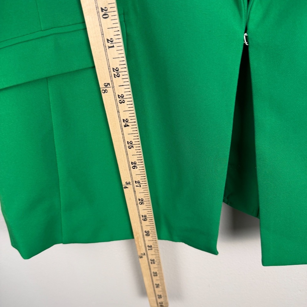 International Concepts Blazer Jacket Womens L Green Classic Notch Lapel Collared - Picture 13 of 16